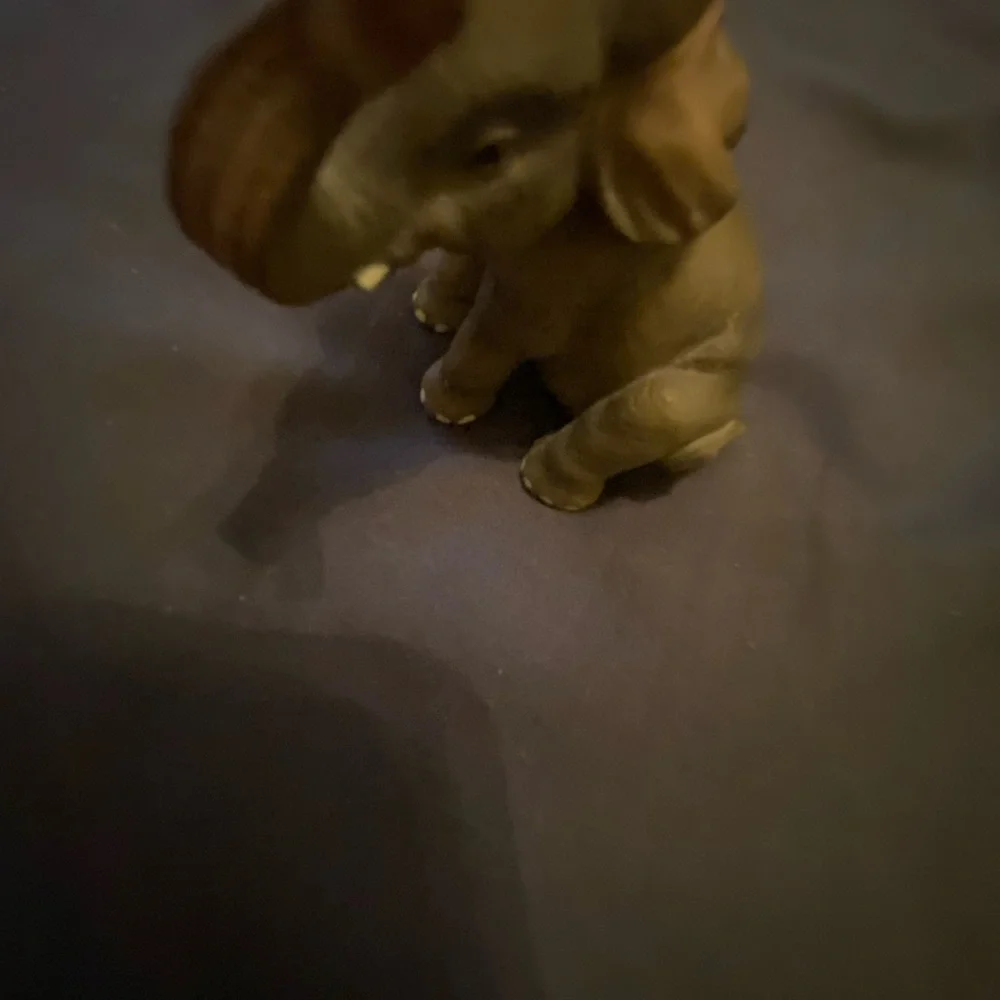 Gray Elephant Figurine for Small Pets
